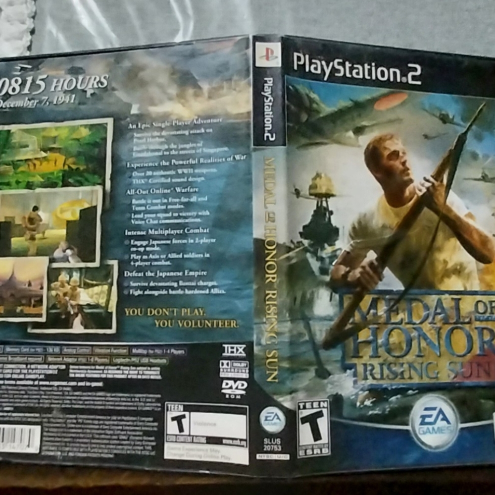 Medal of Honor: Rising Sun And European Assault For PS2.